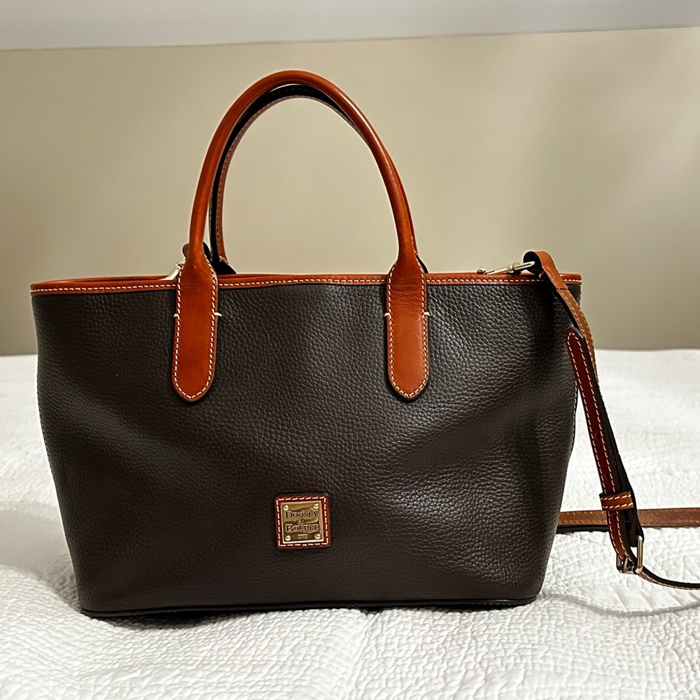Dooney & Bourke Brown Leather Tote Bag